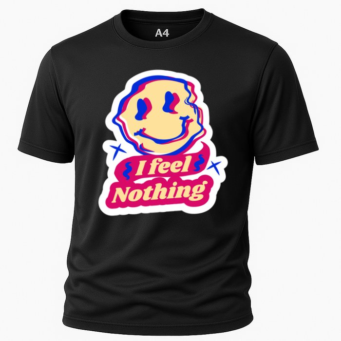 I Feel Nothing Smiley Face Cooling Performance Crew T-Shirt