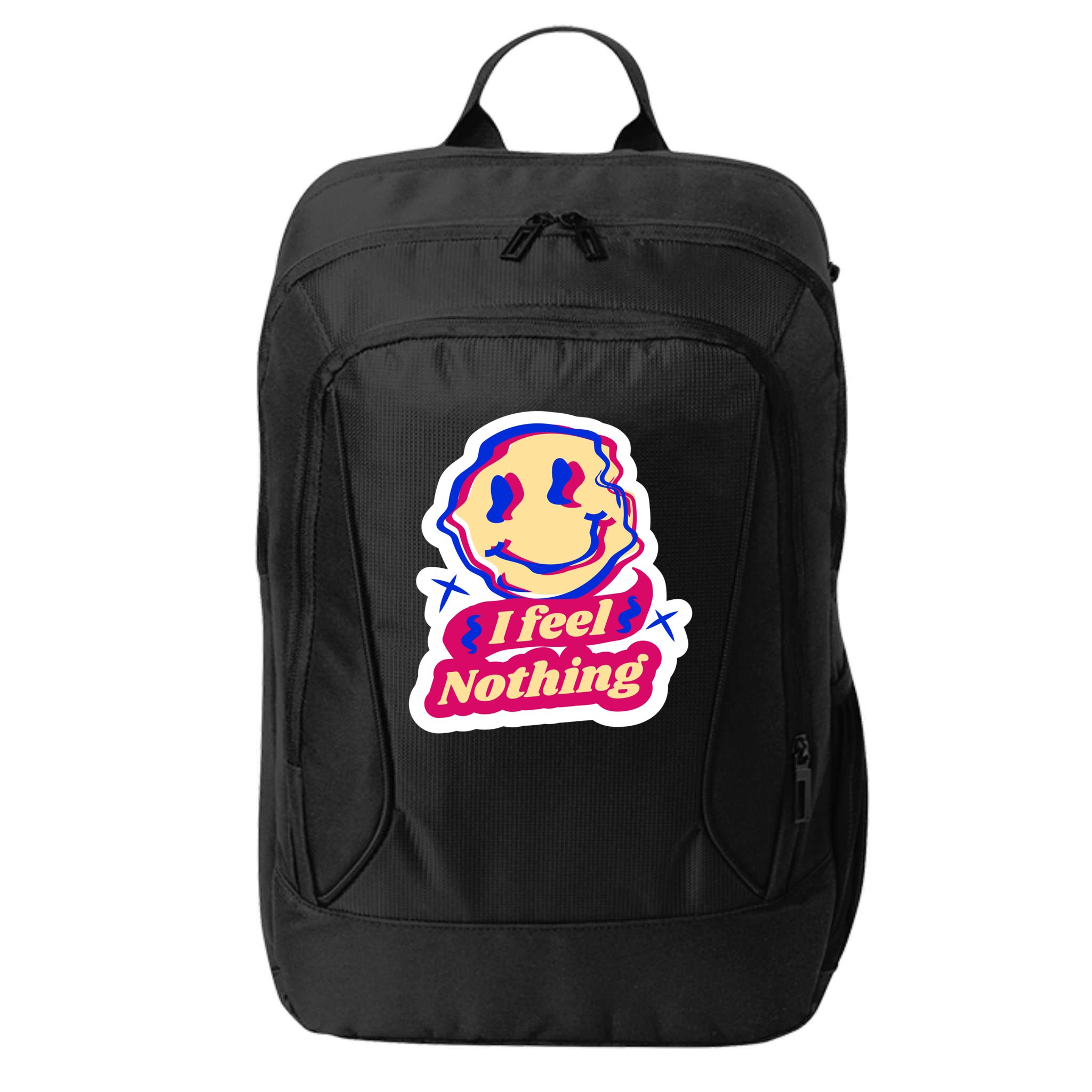 I Feel Nothing Smiley Face City Backpack