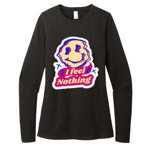 I Feel Nothing Smiley Face Womens CVC Long Sleeve Shirt