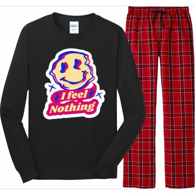 I Feel Nothing Smiley Face Long Sleeve Pajama Set