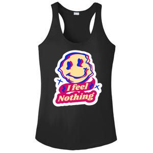 I Feel Nothing Smiley Face Ladies PosiCharge Competitor Racerback Tank