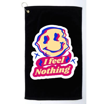 I Feel Nothing Smiley Face Golf Towel