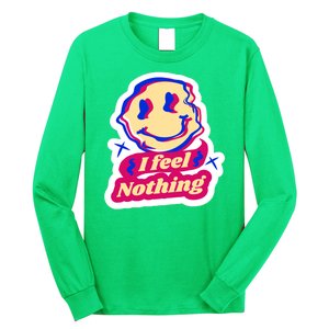 I Feel Nothing Smiley Face Long Sleeve Shirt