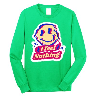 I Feel Nothing Smiley Face Long Sleeve Shirt