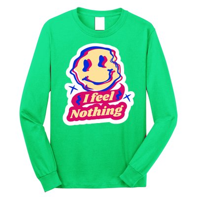 I Feel Nothing Smiley Face Long Sleeve Shirt