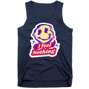 I Feel Nothing Smiley Face Tank Top