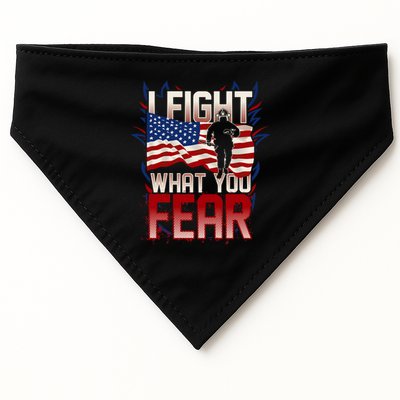 I Fight What You Fear Firefighter USA-Made Doggie Bandana
