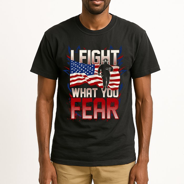 I Fight What You Fear Firefighter Tall T-Shirt