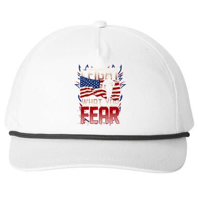 I Fight What You Fear Firefighter Snapback Five-Panel Rope Hat