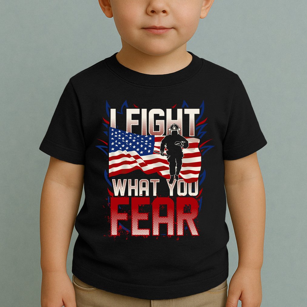 I Fight What You Fear Firefighter Toddler T-Shirt