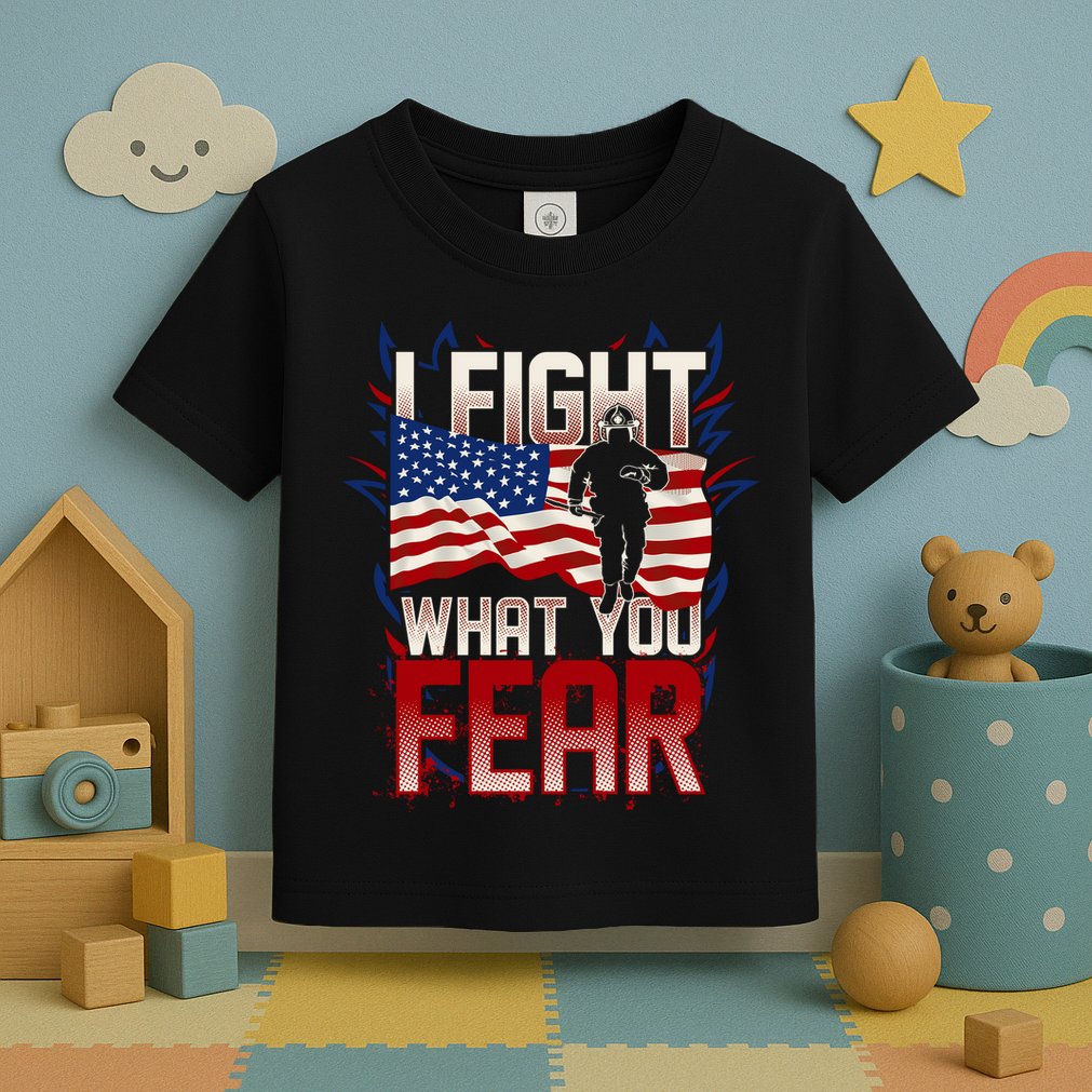 I Fight What You Fear Firefighter Toddler T-Shirt
