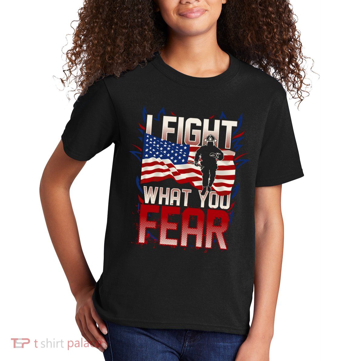 I Fight What You Fear Firefighter Kids T-Shirt