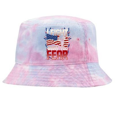 I Fight What You Fear Firefighter Tie-Dyed Bucket Hat