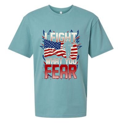 I Fight What You Fear Firefighter Sueded Cloud Jersey T-Shirt
