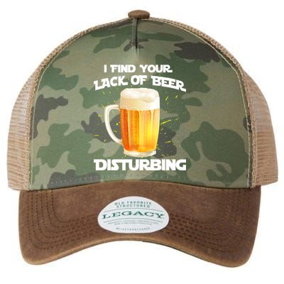 I Find Your Lack Of Beer Disturbing Legacy Tie Dye Trucker Hat