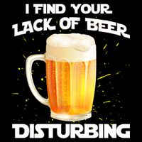 I Find Your Lack Of Beer Disturbing 7-Panel Snapback Hat