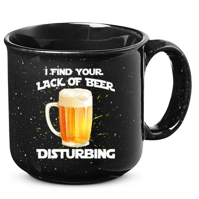 I Find Your Lack Of Beer Disturbing 15oz Campfire Ceramic Mug