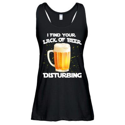I Find Your Lack Of Beer Disturbing Ladies Essential Flowy Tank