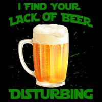 I Find Your Lack Of Beer Disturbing 16oz Travel Tumbler