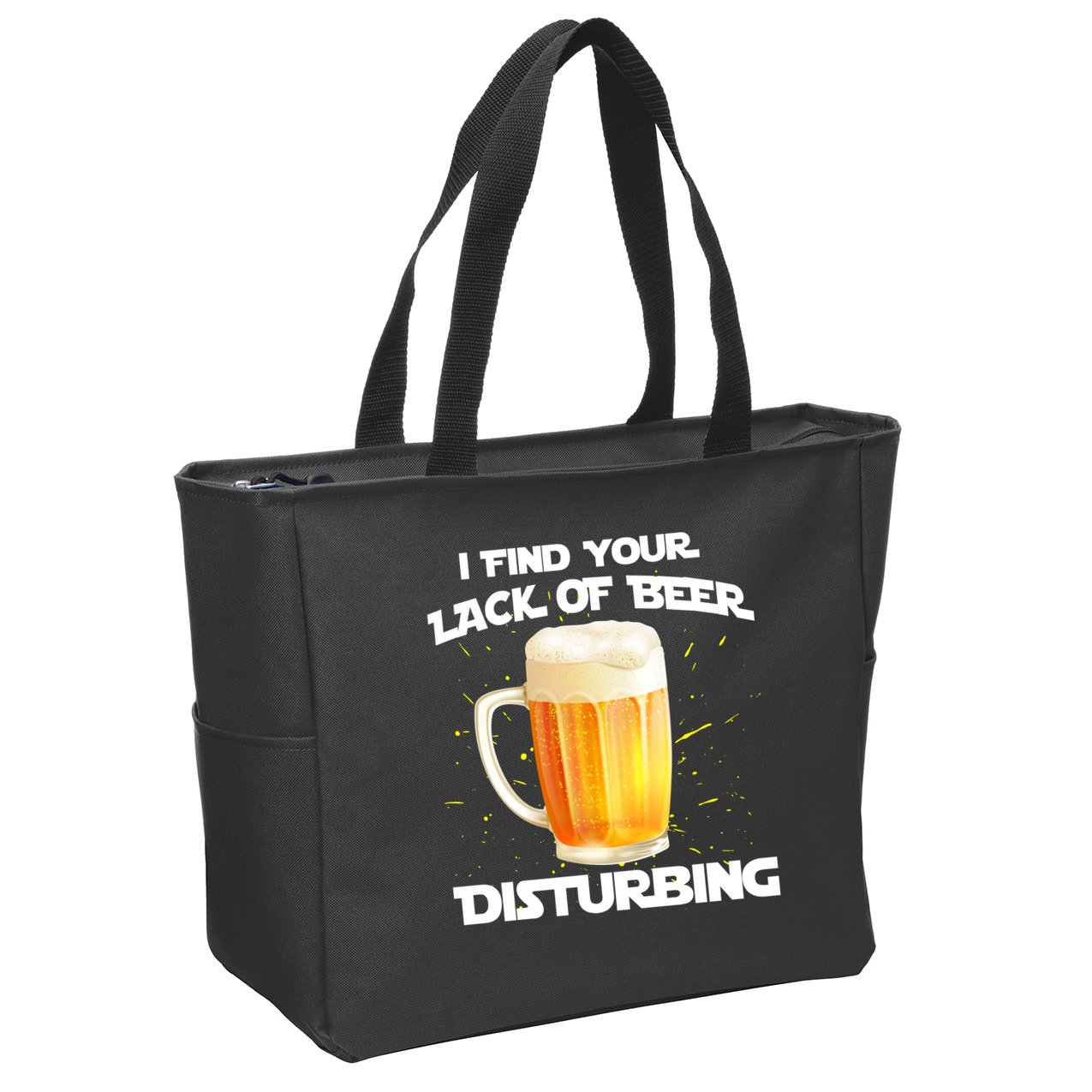 I Find Your Lack Of Beer Disturbing Zip Tote Bag