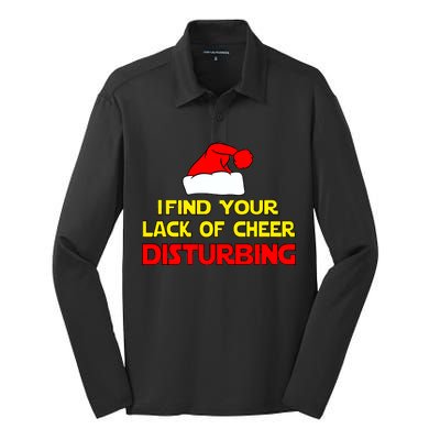 I Find Your Lack Of Cheer Disturbing Silk Touch Performance Long Sleeve Polo