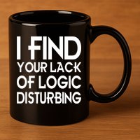 I Find Your Lack Of Logic Disturbing 11oz C Handle Ceramic Mug