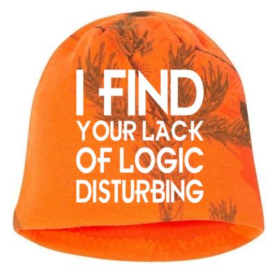 I Find Your Lack Of Logic Disturbing Kati - Camo Knit Beanie