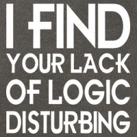 I Find Your Lack Of Logic Disturbing Cotton Canvas Backpack