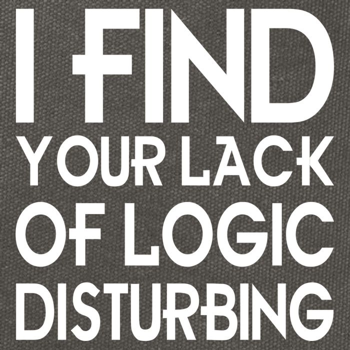 I Find Your Lack Of Logic Disturbing Cotton Canvas Backpack