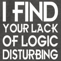 I Find Your Lack Of Logic Disturbing Vector Backpack