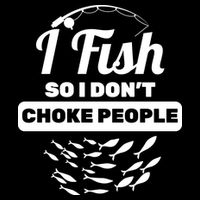 I Fish So I Don't Choke People Youth Performance Sprint T-Shirt