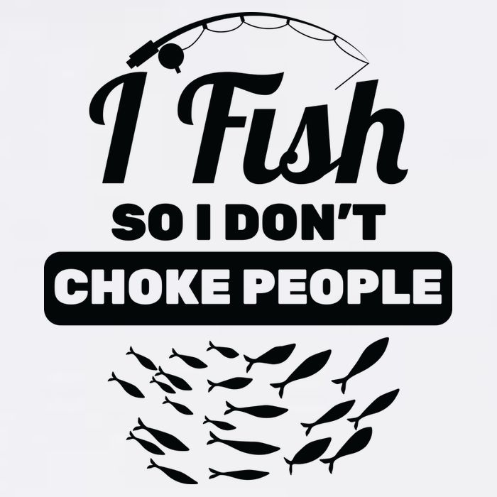 I Fish So I Don't Choke People Garment-Dyed Sweatshirt