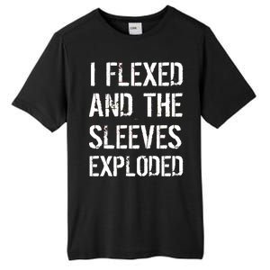 I Flexed And The Sleeves Exploded Tall Fusion ChromaSoft Performance T-Shirt