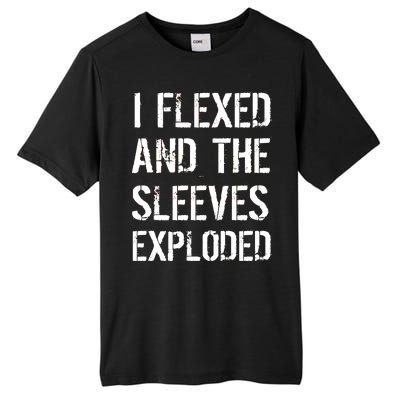 I Flexed And The Sleeves Exploded Tall Fusion ChromaSoft Performance T-Shirt