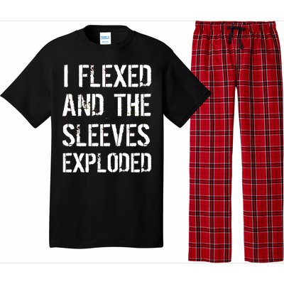 I Flexed And The Sleeves Exploded Pajama Set