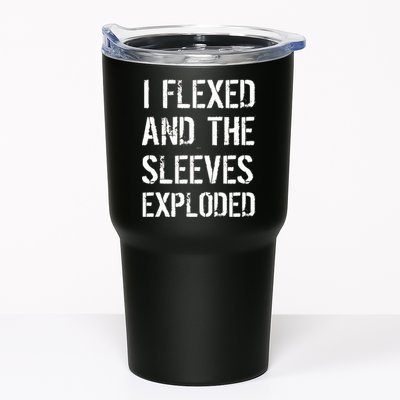 I Flexed And The Sleeves Exploded Tumbler