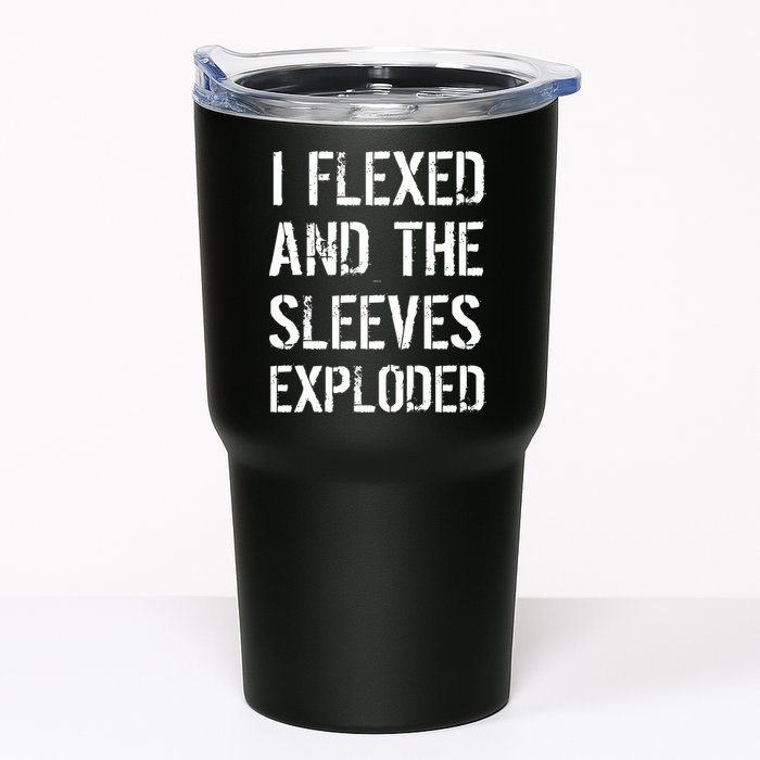 I Flexed And The Sleeves Exploded Tumbler