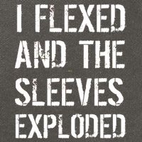 I Flexed And The Sleeves Exploded Cotton Canvas Backpack