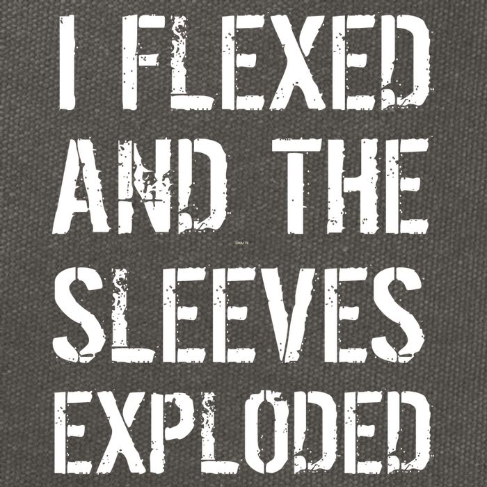 I Flexed And The Sleeves Exploded Cotton Canvas Backpack