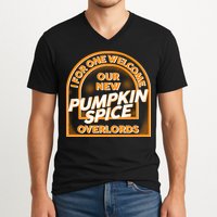  I For One Welcome Our New Pumpkin Spice Overloads Logo V-Neck T-Shirt