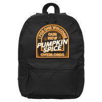  I For One Welcome Our New Pumpkin Spice Overloads Logo 16 in Basic Backpack