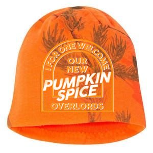  I For One Welcome Our New Pumpkin Spice Overloads Logo Kati - Camo Knit Beanie