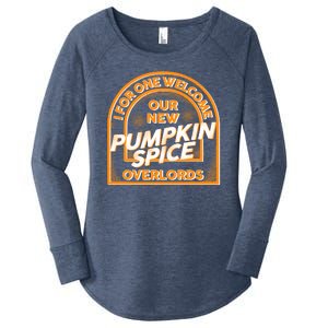  I For One Welcome Our New Pumpkin Spice Overloads Logo Women's Perfect Tri Tunic Long Sleeve Shirt