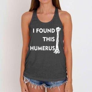 I Found This Humerus Women's Knotted Racerback Tank