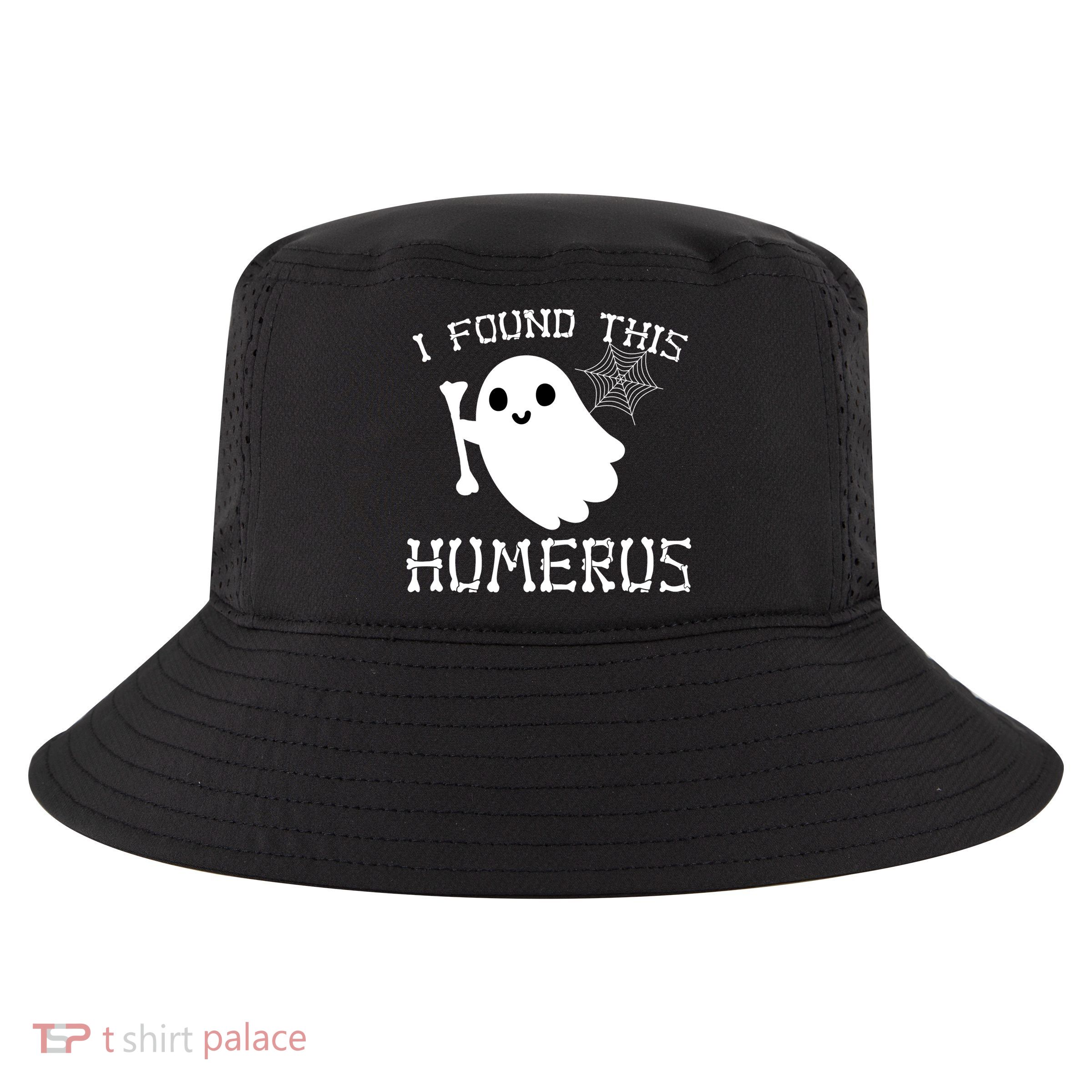 I Found This Humerus Funny Halloween Ghost Cool Comfort Performance Bucket Hat