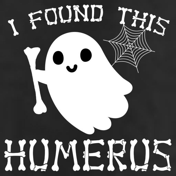 I Found This Humerus Funny Halloween Ghost 7 Panel Mesh Trucker Snapback Hat