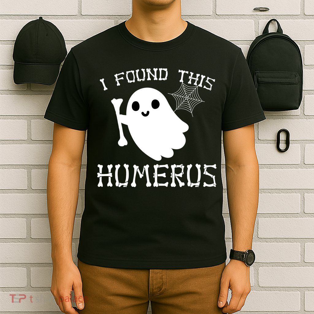 I Found This Humerus Funny Halloween Ghost T-Shirt