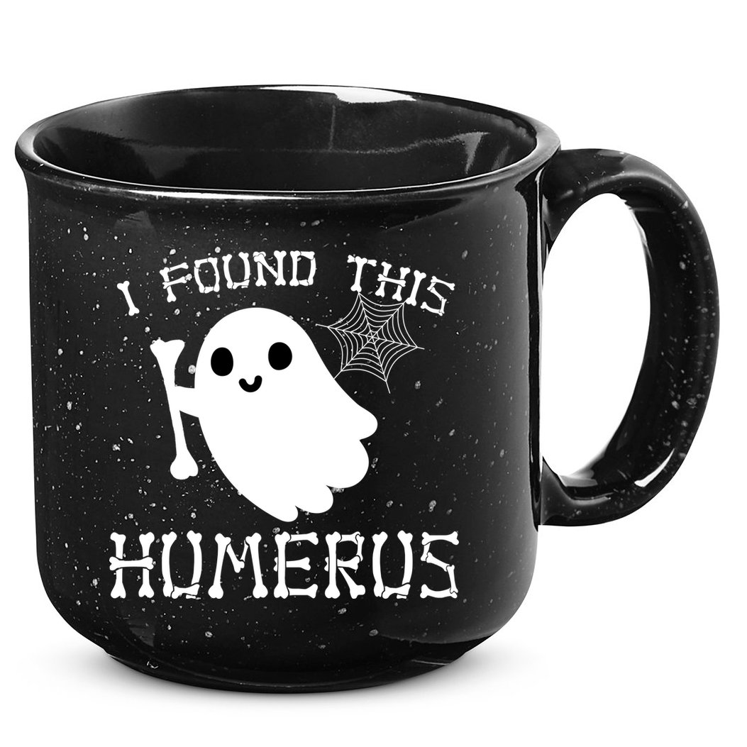 I Found This Humerus Funny Halloween Ghost 15oz Campfire Ceramic Mug
