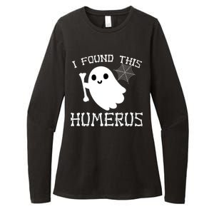 I Found This Humerus Funny Halloween Ghost Womens CVC Long Sleeve Shirt