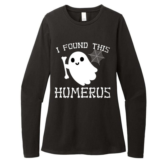 I Found This Humerus Funny Halloween Ghost Womens CVC Long Sleeve Shirt